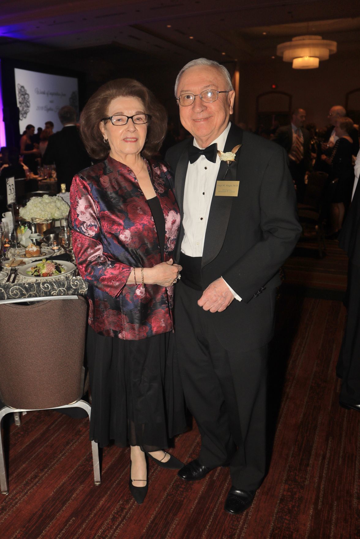 Cerla and Dr. Jorge Alegre, honoree
